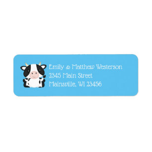 Cow Baby Shower Blue