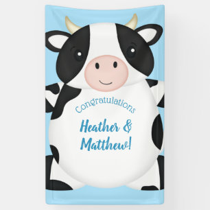 Cow Baby Shower Farm  Banner