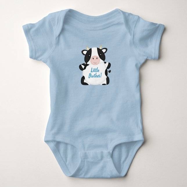 Cow Baby Shower Farm  Bodysuit (Front)
