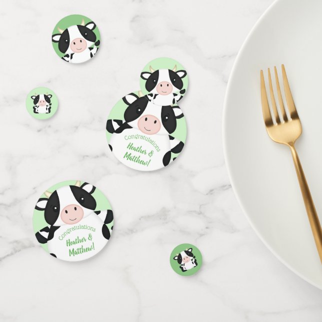 Cow Baby Shower Farm Confetti (Group)