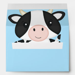 Cow Baby Shower Farm  Envelope