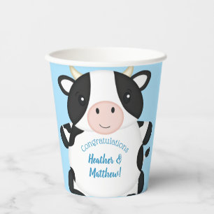 Cow Baby Shower Farm  Paper Cups