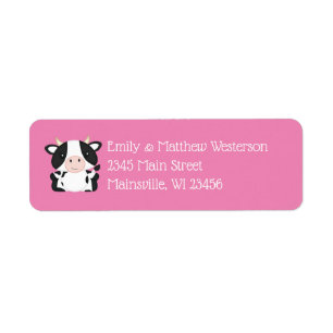 Cow Baby Shower Farm Pink Girl