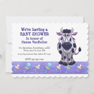 Cow Baby Shower Invite