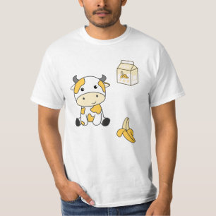 Cow Banana Kawaii Retro Japanese Banana Cows T-Shirt
