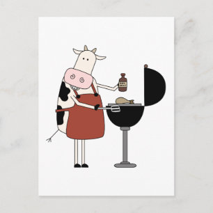 Cow Barbeque Tshirts and Gifts Postcard