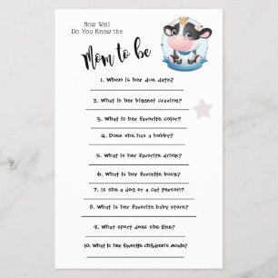 Cow Beatiful Dream How well you know the Game Card