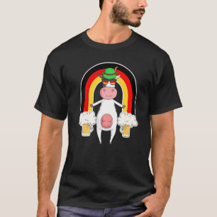 Cow Beer Oktoberfest Prost German Flag T-Shirt