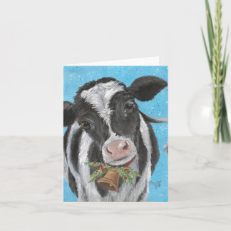 Cow Bell Folded Card