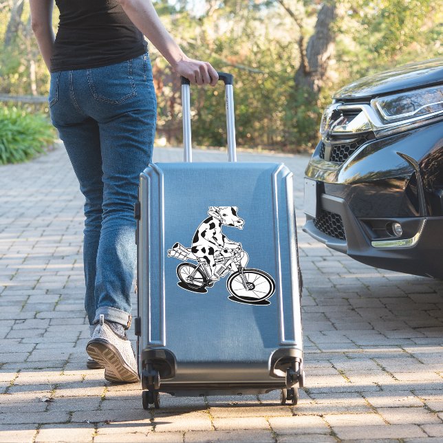 Cow Bikepacking Classic T-Shirt (Suitcase Insitu)