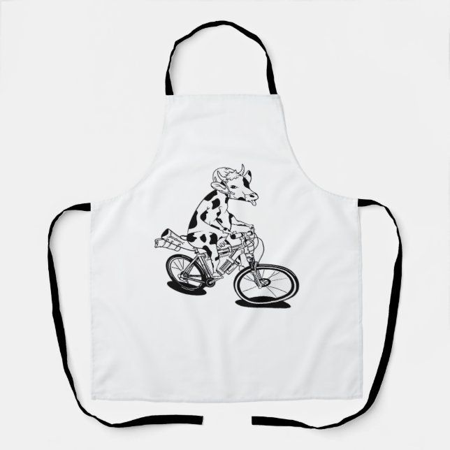 Cow Bikepacking Classic T-Shirt Apron (Front)