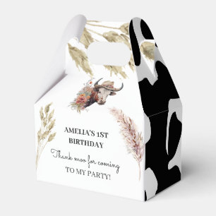 Cow Birthday Any Year Favour Box