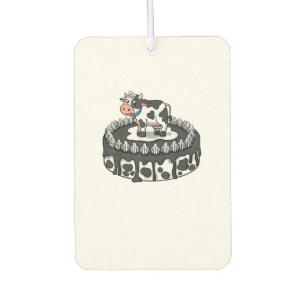Cow Birthday Cake Theme Party Farmer Bday Cattlema Car Air Freshener