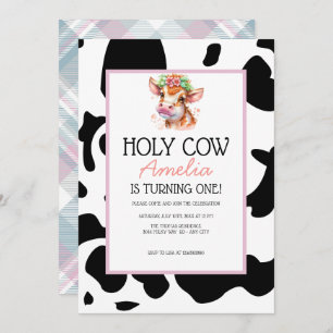 Cow Birthday Invitation