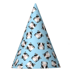 Cow Birthday Party Blue Hat