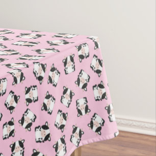 Cow Birthday Party Pink Tablecloth