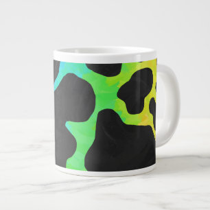 Cow Black and Rainbow Gifts Large Coffee Mug