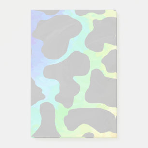 Cow Black and Rainbow Print Post-it Notes