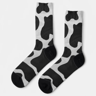 Cow Black and White Pattern Socks