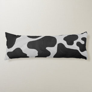 Cow Black and White Print Body Cushion