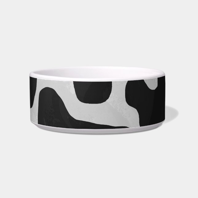 Cow Black and White Print Bowl (Right)
