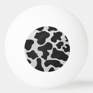 Cow Black and White Print Ping Pong Ball