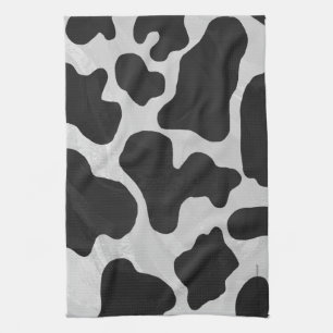 Cow Black and White Print Tea Towel