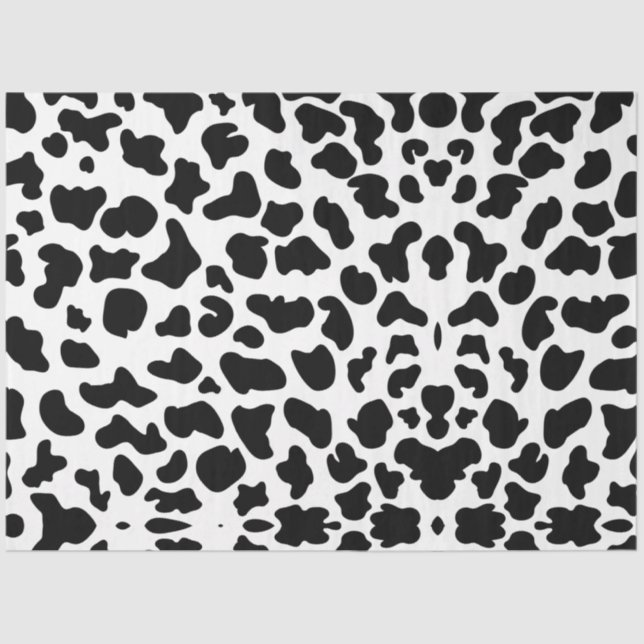 Cow Black and White Spots Tissue Paper (Front)