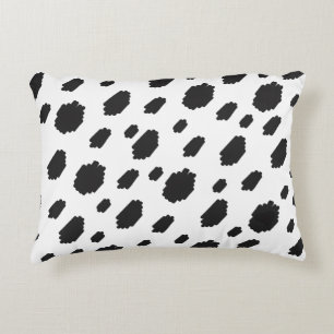 Cow Black White Spots Fur Decorative Cushion