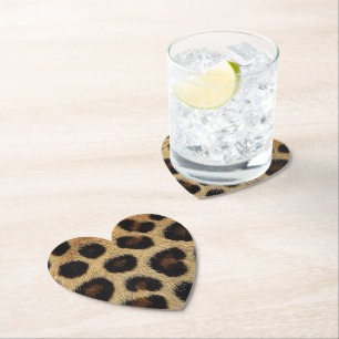 Cow Black White Spots Fur Paper Coaster