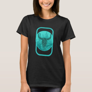Cow Boho Cow Skulls Leopard Cow Fan Farm Animal C T-Shirt