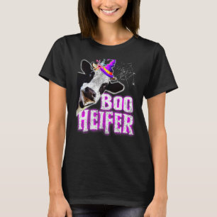 Cow Boo Heifer Halloween Farmer T-Shirt