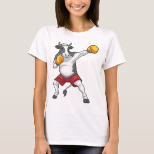 Cow Boxer Boxing gloves Boxing T-Shirt