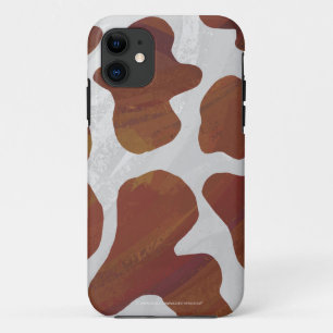 Cow Brown and White Print iPhone 11 Case