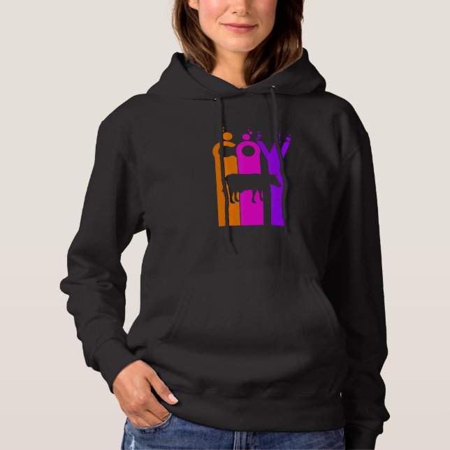 Cow Bubble Animal Idea Hoodie (Front)