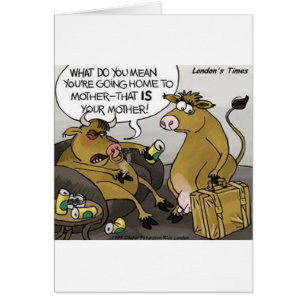 Cow Bull Divorce Funny Cartoon Gifts & Tees