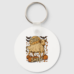 Cow Bull Sheet Halloween Key Ring
