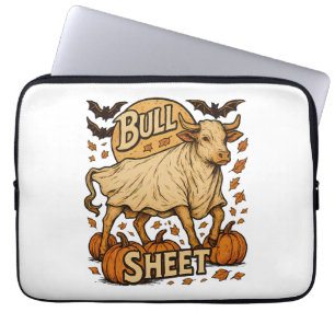 Cow Bull Sheet Halloween Laptop Sleeve