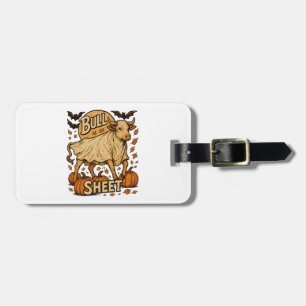 Cow Bull Sheet Halloween Luggage Tag