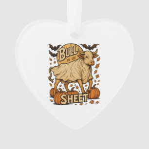 Cow Bull Sheet Halloween Ornament
