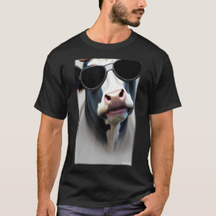 Cow Bulle Sunglasses Animal World Cow Head Animals T-Shirt
