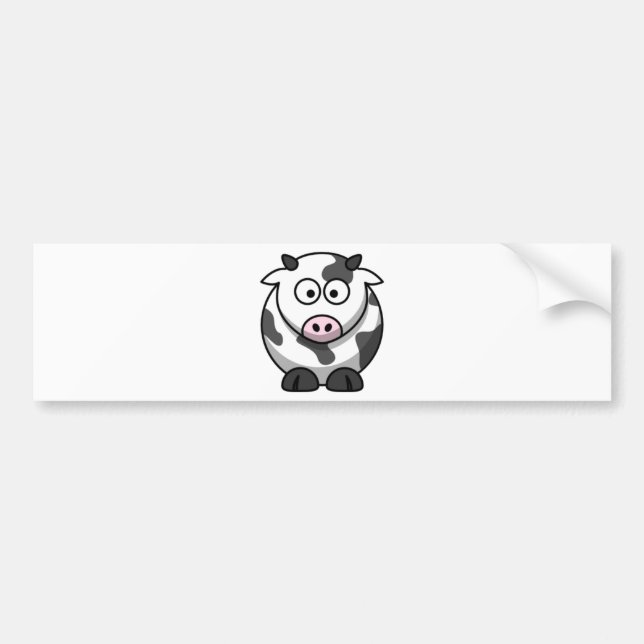 Cow Bumper Sticker (Front)