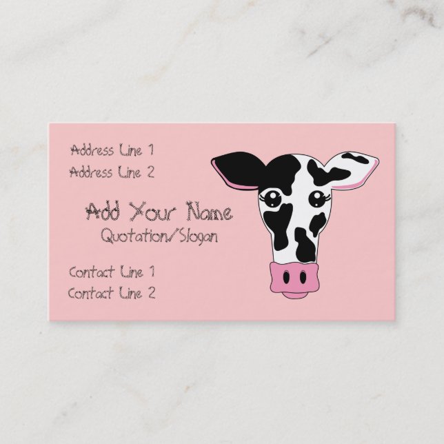 Cow Business Card (Front)