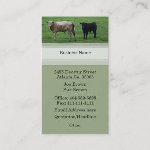 Cow Business Card