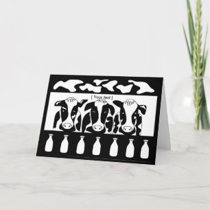 Cow Business Greeting Card