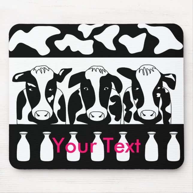 Cow Business Mouse Pad (Front)