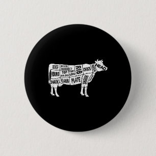 Cow Butcher Tees 6 Cm Round Badge