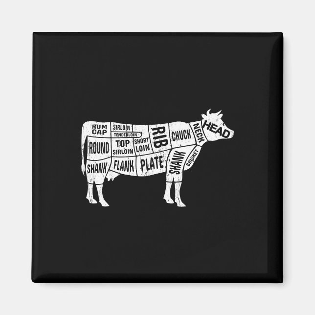 Cow Butcher Tees  Magnet (Front)