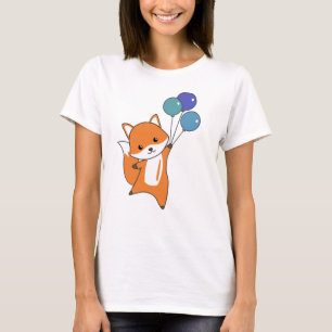 Cow Calf Flies Balloons Cute Animals T-Shirt