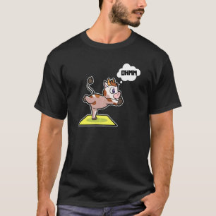 Cow Calf Yoga Poses Sport Gymnastics Ohm Heartbeat T-Shirt